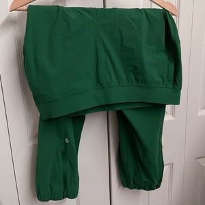 Lululemon Adapted State Crop Joggers - Everglade Green - Size 10
